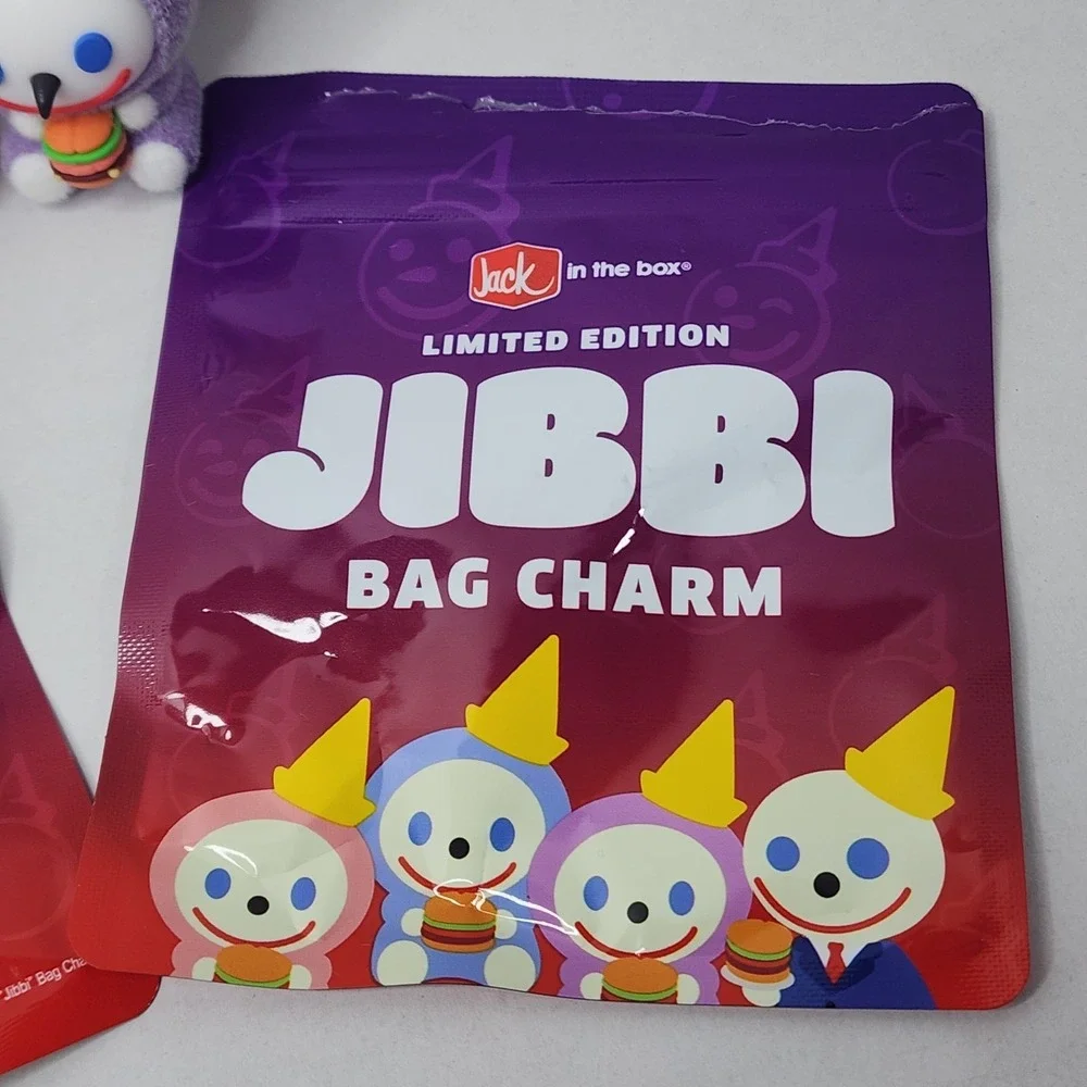 2 Saucy & Spicy Jack In The Box Keychain Charm Jibbi Limited Edition Pink/Purple